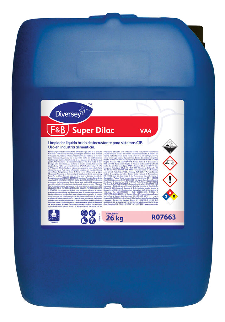 SUPER DILAC VA4 26kg - LIMPIADOR ÁCIDO DESINCRUSTANTE